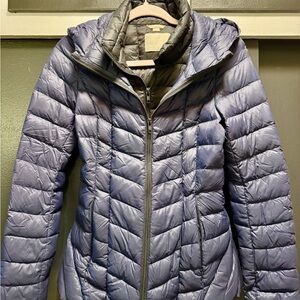 Soil & Kyo Quilted Packable Warm Puffer Jacket - Blue